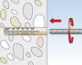 M 12 S nylon dübel M12 metrikus csavarhoz (10/cs) FISCHER