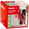 DUOPOWER 10x80 S kétkomponensű nylon dübel + csavar (10/cs) FISCHER