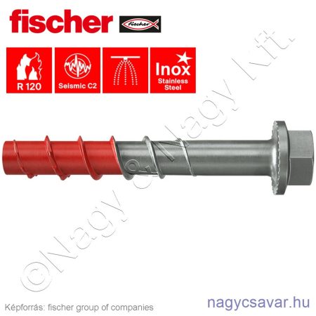 ULTRACUT FBS II 10x100 15/- US R betoncsavar hatlapú fejjel A4 (50/cs) FISCHER