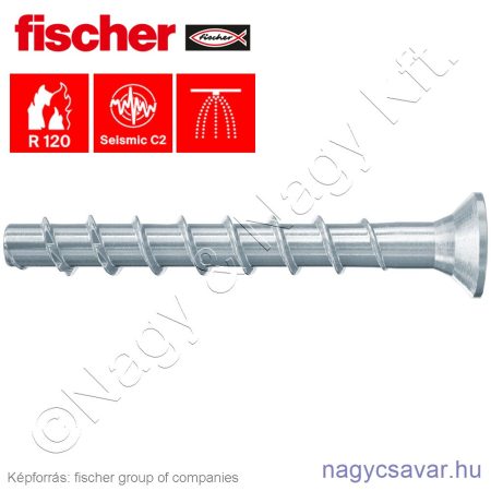 ULTRACUT FBS II 10x140 SK betoncsavar süllyesztett fejjel (50/cs) FISCHER