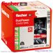   DUOPOWER 10x50 S kétkomponensű nylon dübel + csavar (25/cs) FISCHER