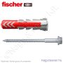 DUOPOWER 10x50 S kétkomponensű nylon dübel + csavar (25/cs) FISCHER