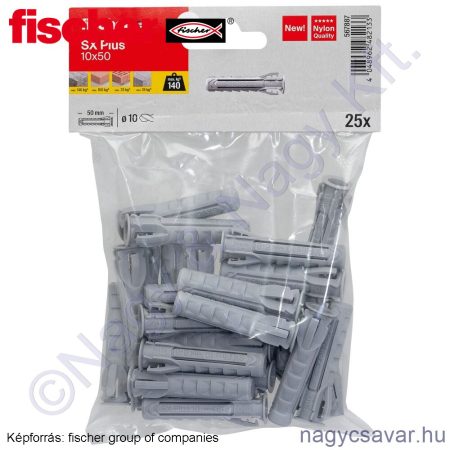 SX plus 10x50 TK nylon dübel 25/cs FISCHER