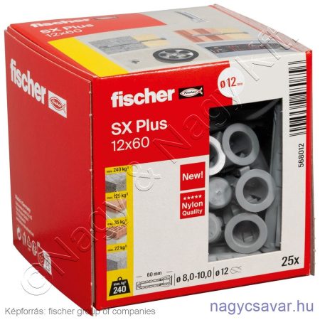 SX Plus 12x60 nylon dübel (25/cs) FISCHER