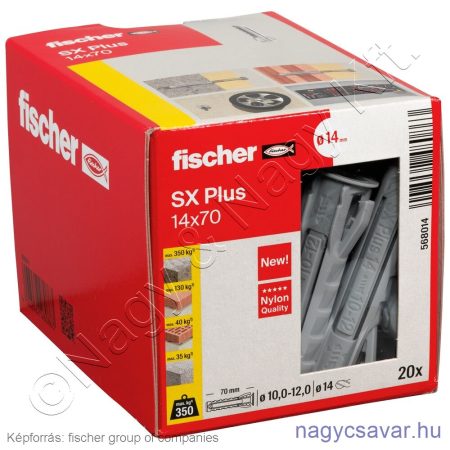 SX Plus 14X70 nylon dübel (20/cs) FISCHER