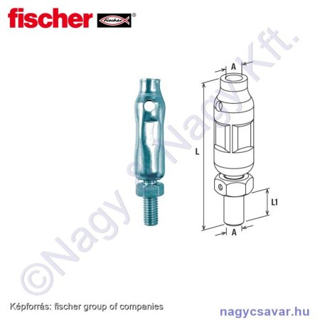 PDH M10 csuklkós függesztő 50/cs FISCHER