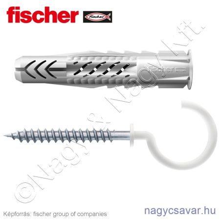 UX 8x50 RH W univerzális dübel fehér horoggal (25/cs) FISCHER