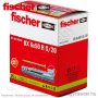 UX 6x50 R S/20 univerzális dübel peremmel és csavarral (25/cs) FISCHER