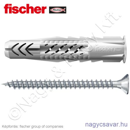 UX 8x50 R S/25 univerzális dübel peremmel és csavarral (25/cs) FISCHER