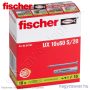 UX 10x60 S/20 univerzális dübel peremmel és csavarral (10/cs) FISCHER